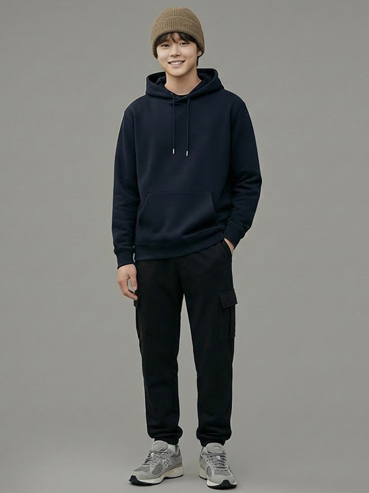행텐 틴즈(HANGTEN TEENS) 틴즈 더블페이스 카고 포켓 조거팬츠_100(14560-038-201-07)