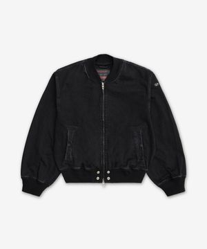 D-구즈 봄버 재킷 - 블랙 / A198820BEBQ02
