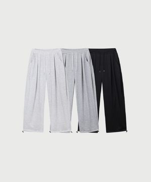 [set]기모 조거 와이드 트레이닝 팬츠(2pack)+[선물]부직포백_소