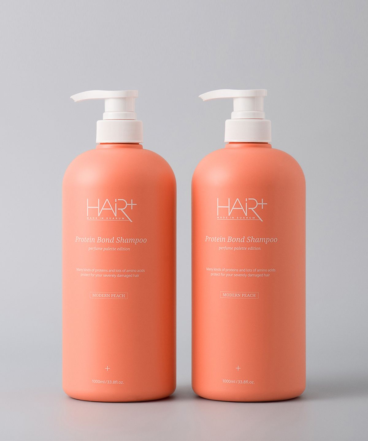 헤어플러스(HAIRPLUS) [2PACK] 단백질 본드 모던피치 샴푸 1000ml+1000ml