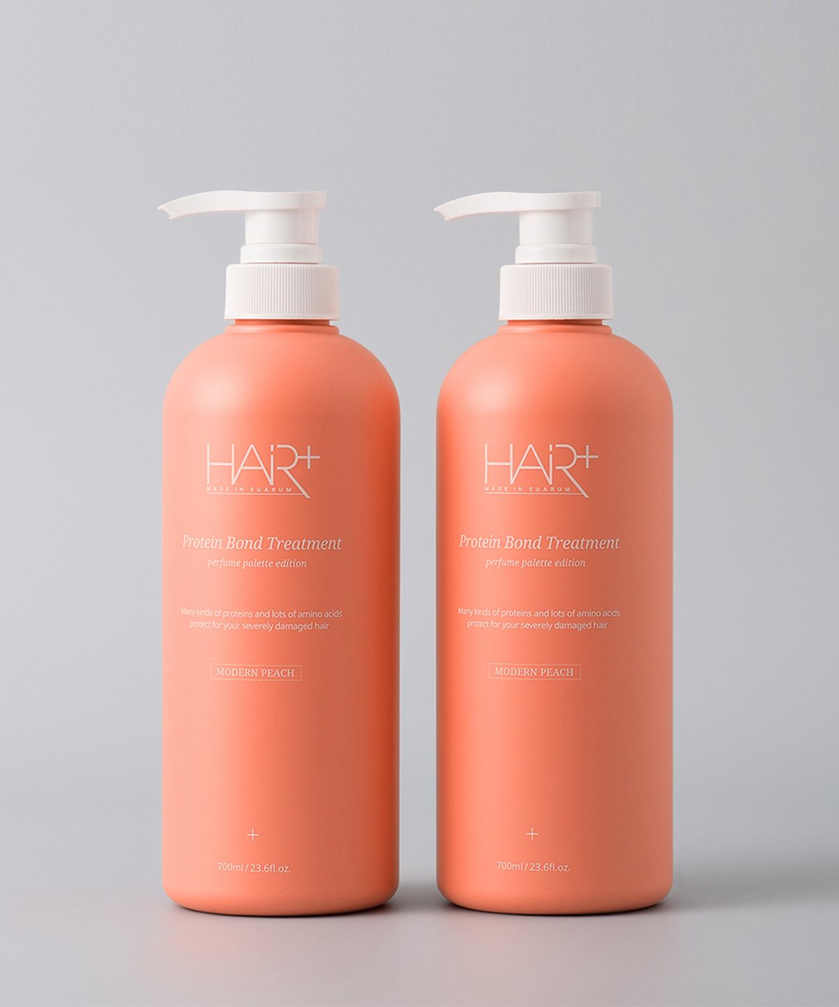 헤어플러스(HAIRPLUS) [2PACK] 단백질 본드 모던피치 트리트먼트 700ml+700ml