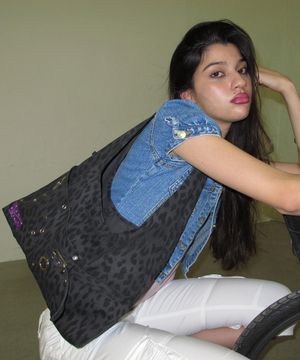 layout bag (leopard charcoal)