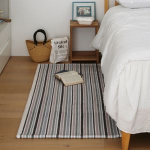 맬빌 워셔블 빈티지 스트라이프 침대 미니 러그