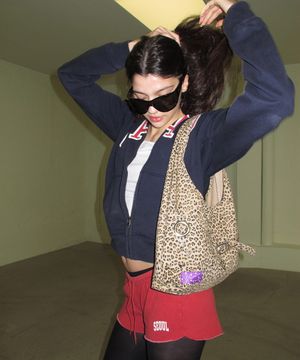 layout bag (leopard beige)