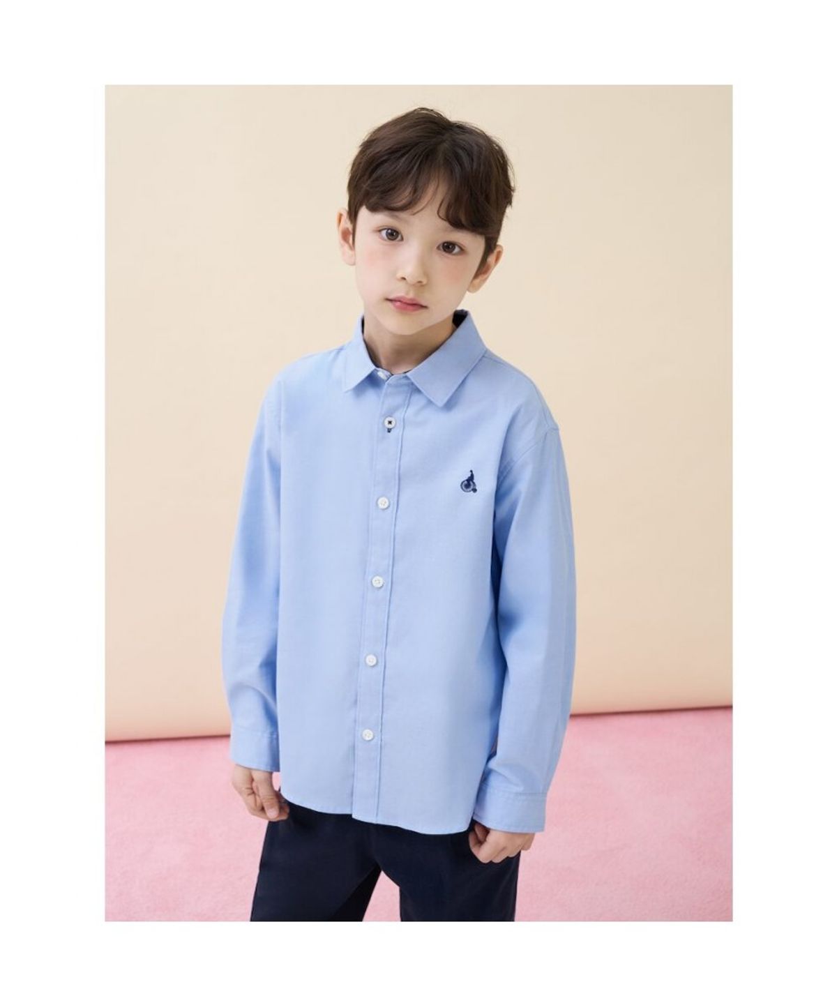 빈폴 키즈(BEANPOLE KIDS) [Essential] 옥스포드 셔츠 & 넥타이 세트  블루 (BI6164UE1P) (BI6164UE1P)