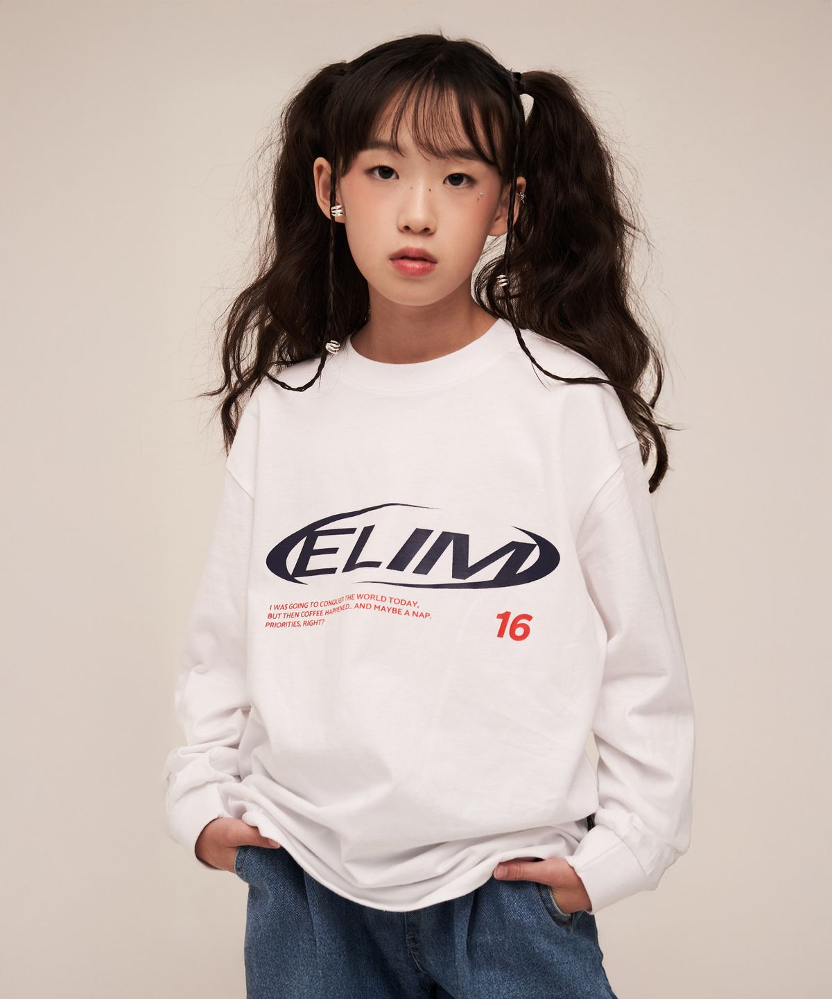 엘리메노영스터(ELIMENOYOUNGSTER) EY 16ELIM 키즈 긴팔티 2Color