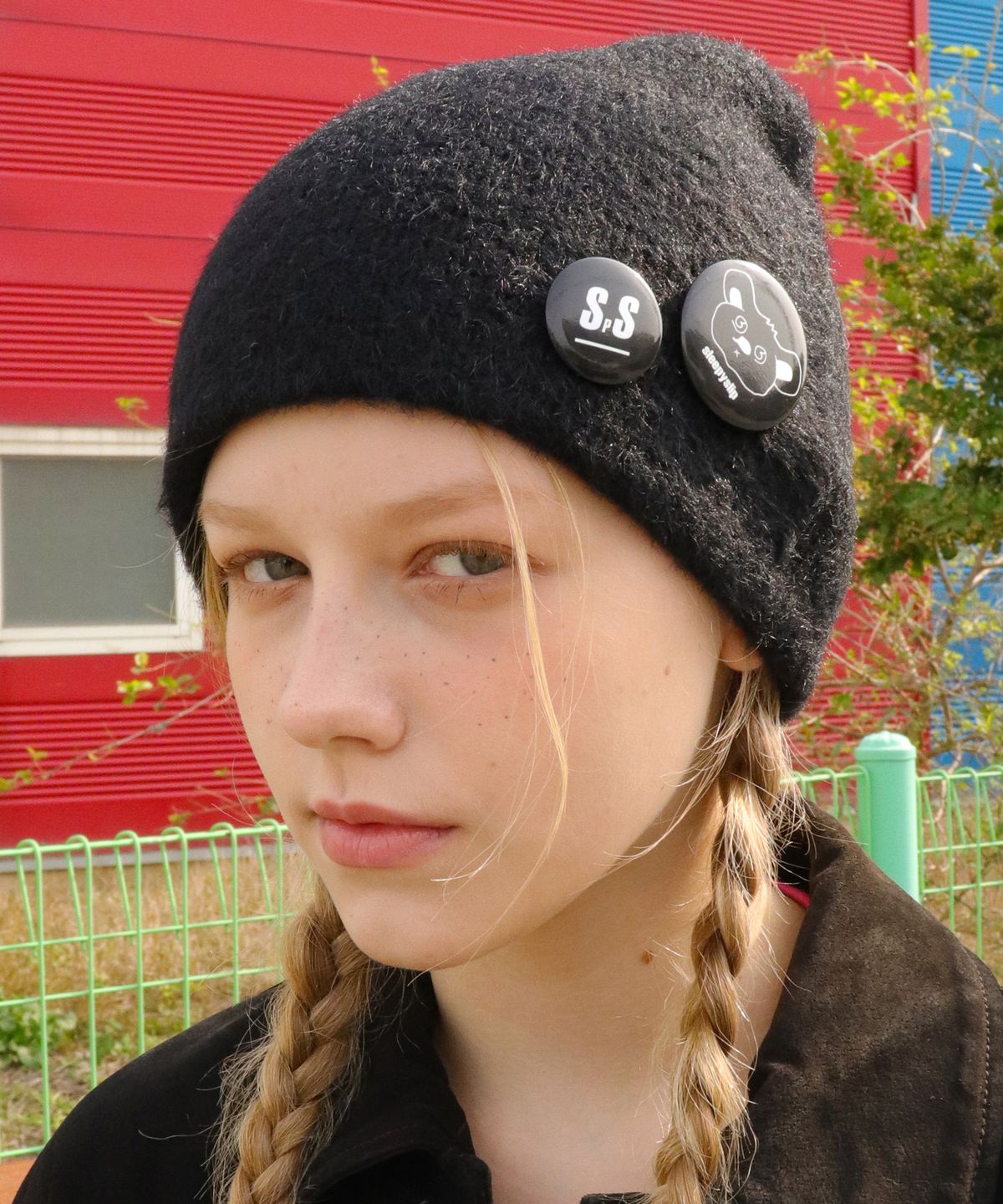 슬리피슬립(SLEEPYSLIP) FROST BLACK BEANIE