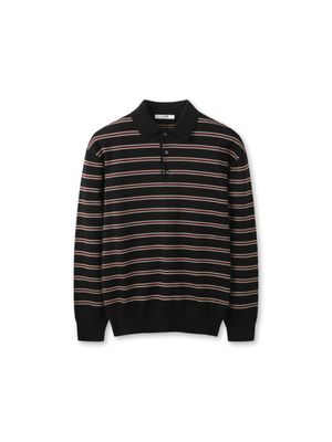 남성 코튼블렌드 폴로 스웨터 스트라이프_MSG1ET1931