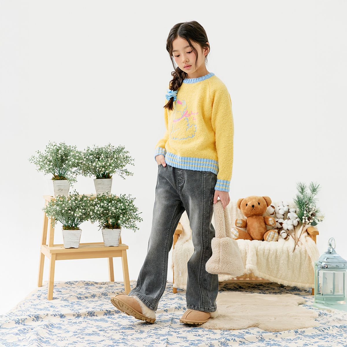 스타일노리터(STYLE NORITER) 콜린 절개 부츠컷 데님팬츠