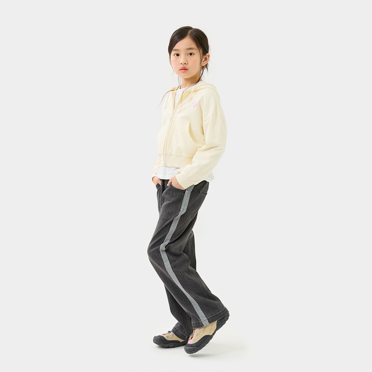스타일노리터(STYLE NORITER) 마론 사이드 포인트 데님 팬츠