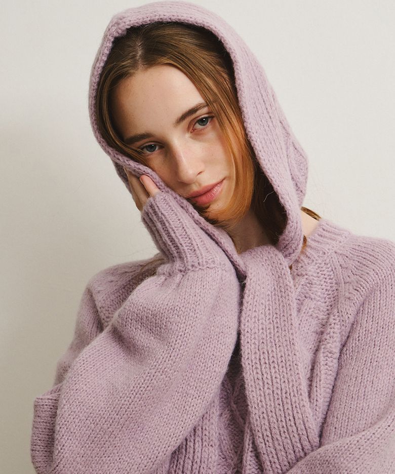 SYLVIA cable balaclava_2colors