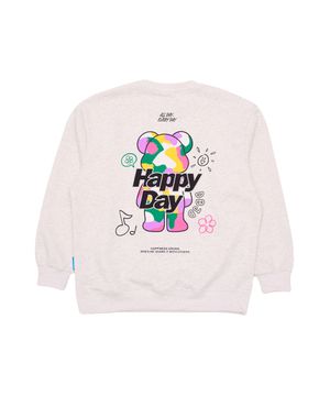 해피데이 덥제 맨투맨 (라이트 그레이)