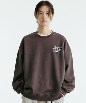 해피데이 덥제 맨투맨 (차콜)