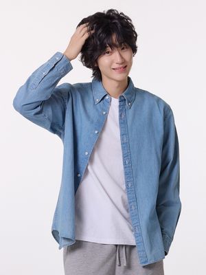 남성 데님 버튼다운 셔츠_MSG2WC1912