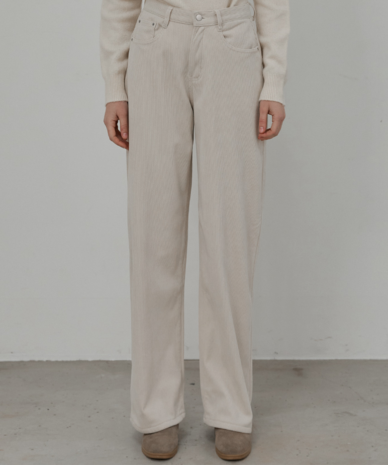 [융털안감ver.] May wide corduroy pants_3 Colors