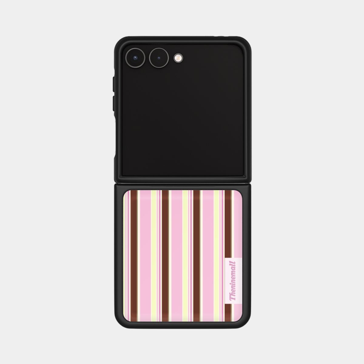 더나인몰(THE NINEMALL) cupcake stripe Z플립 블랙 맥세이프 범퍼케이스