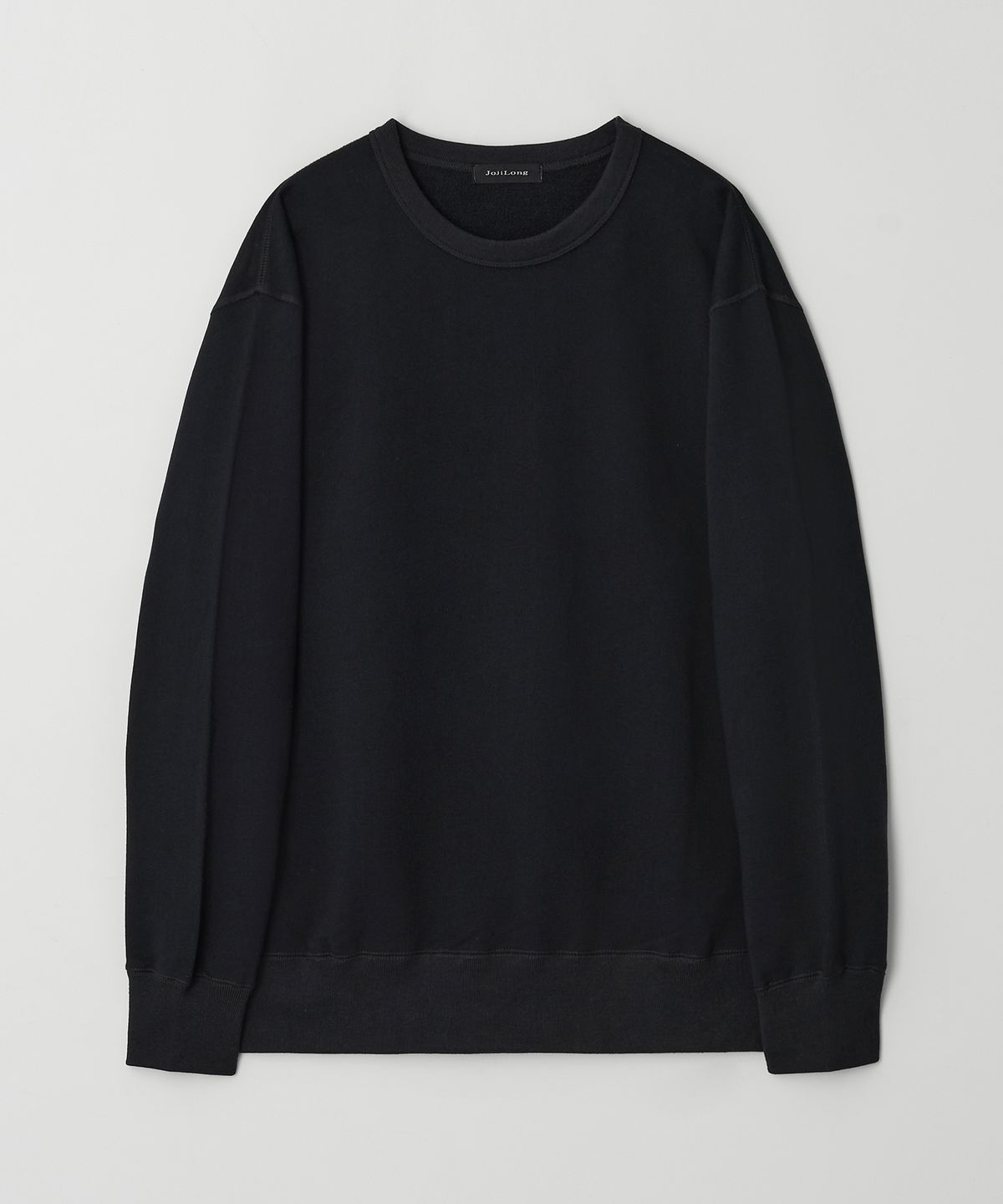 조질롱(JOJILONG) JN343 Essential Crew Neck Sweatshirt - BLACK