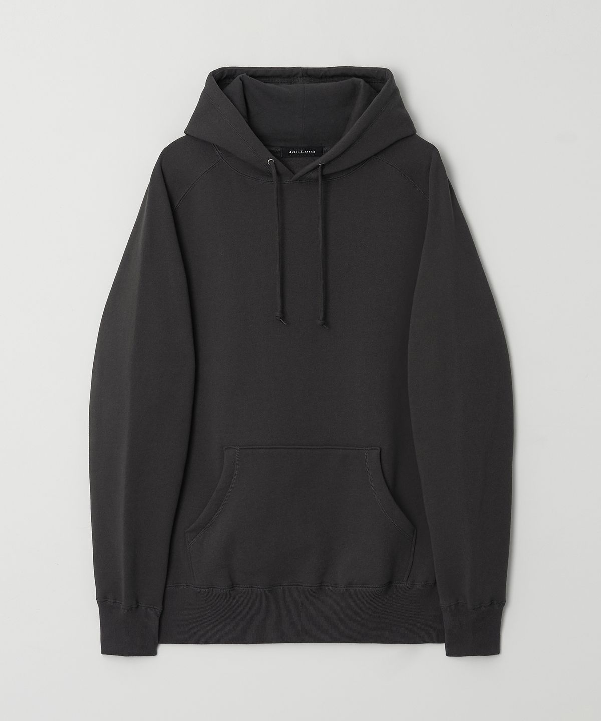 조질롱(JOJILONG) JN345 USA Cotton Reglan Fleece Hoodie - CHARCOAL
