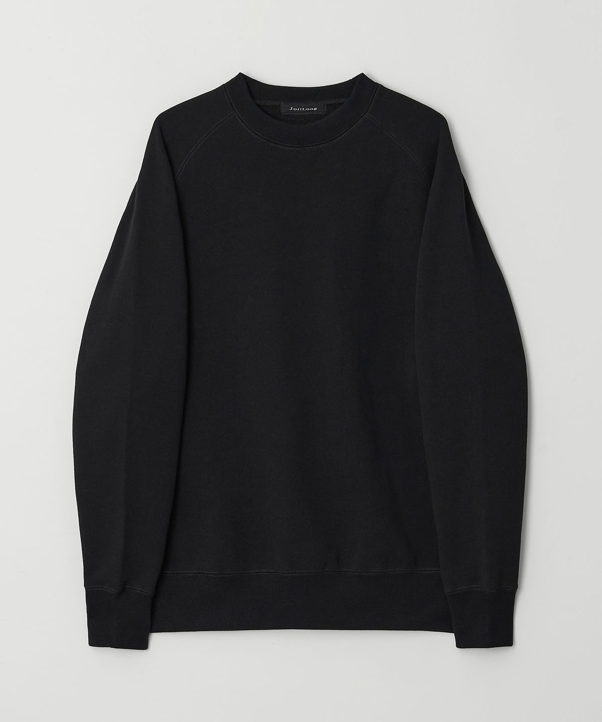 조질롱(JOJILONG) JN346 USA Cotton Reglan Sweatshirt - BLACK
