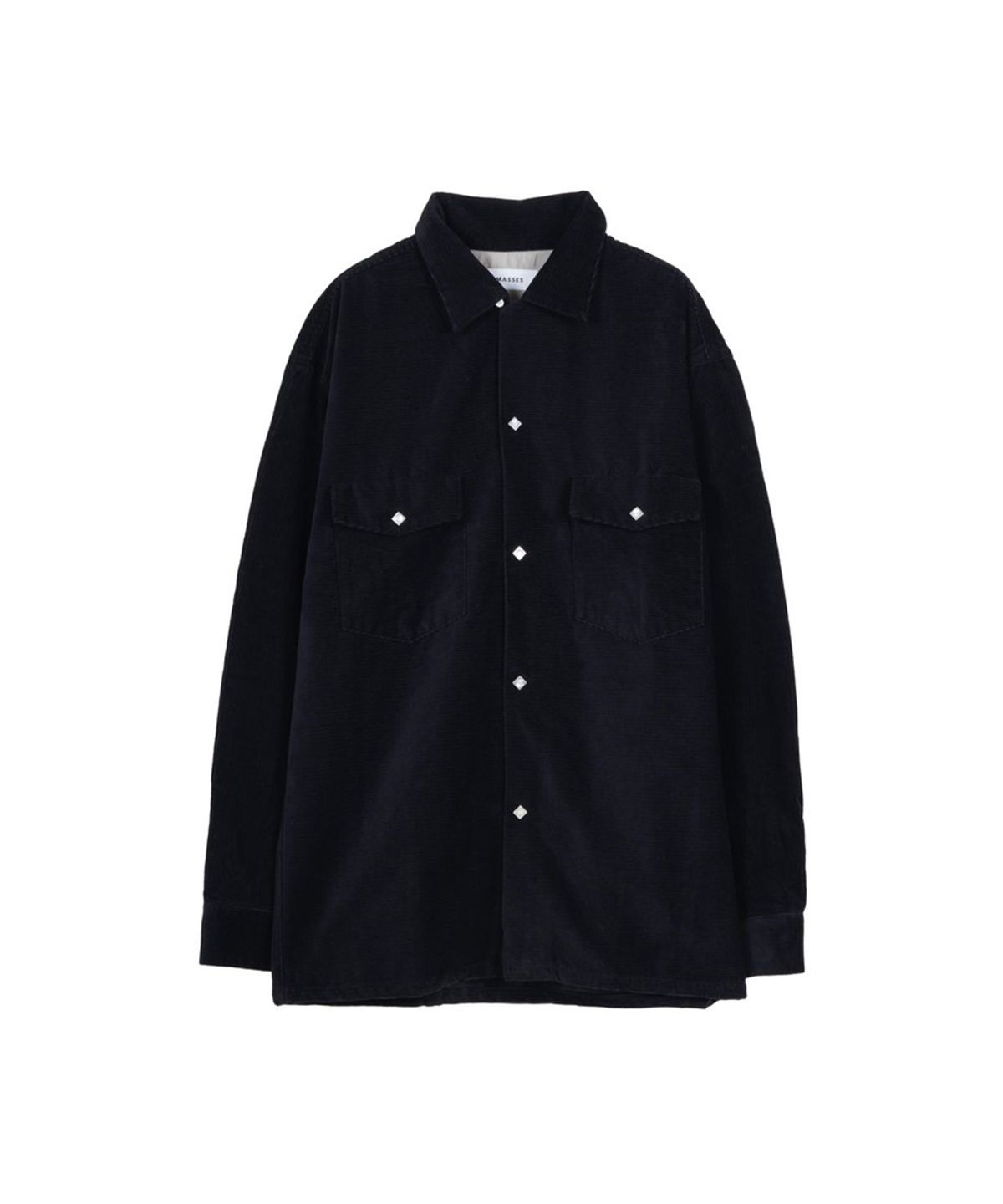 마시스(MASSES) WESTERN CORDUROY SHIRT - BLACK