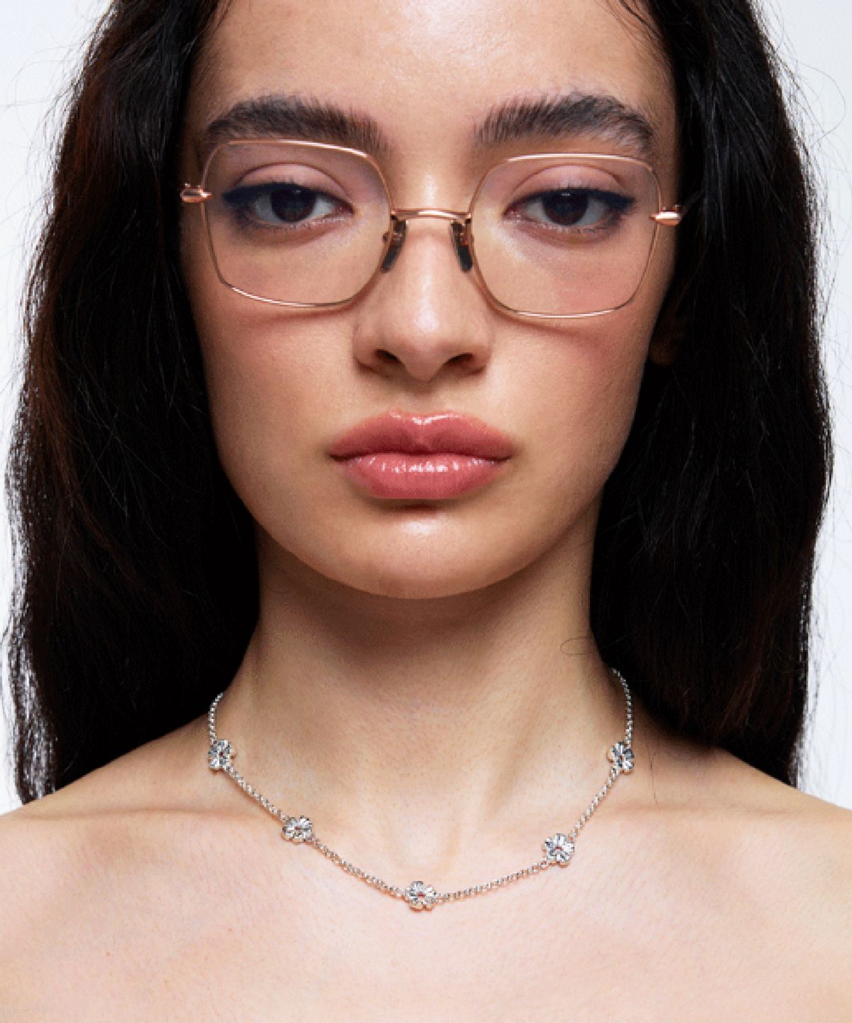 그라스마티네(GRASSE MATINEE) Cherry Blossom Necklace Silver