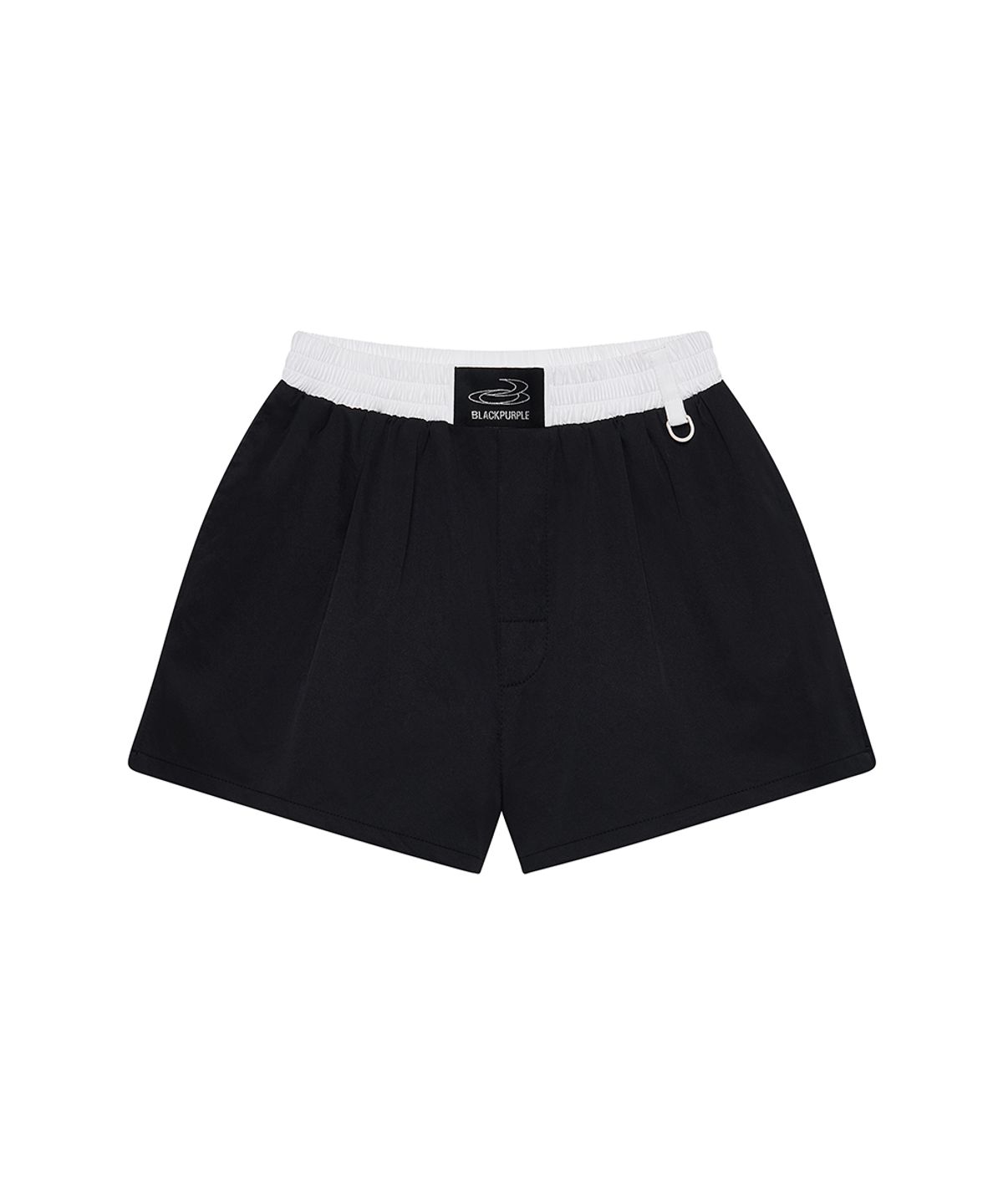 블랙 퍼플(BLACK PURPLE) 페이즈 새깅 쇼츠 Phase Sagging Shorts_Black