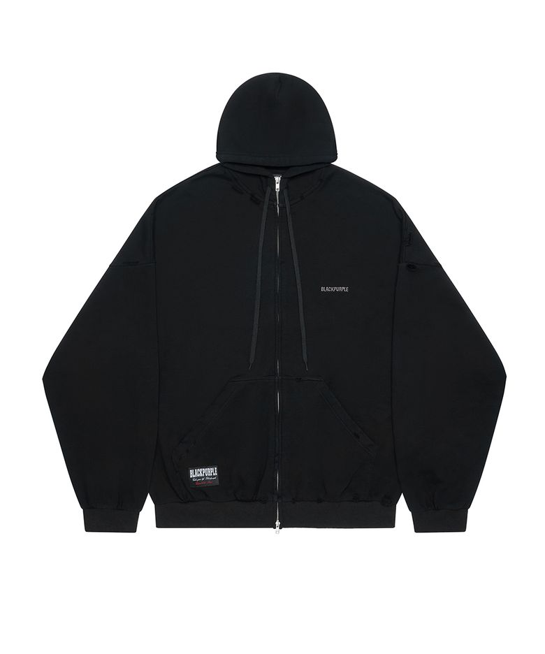 쉐도우 루프 후드 집업 Shadow Loop Zip-Up Hoodie_Black