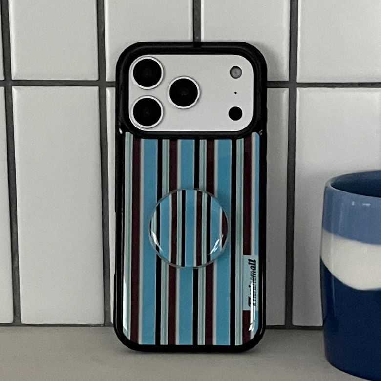 cupcake stripe [블랙 에폭시 범퍼케이스]