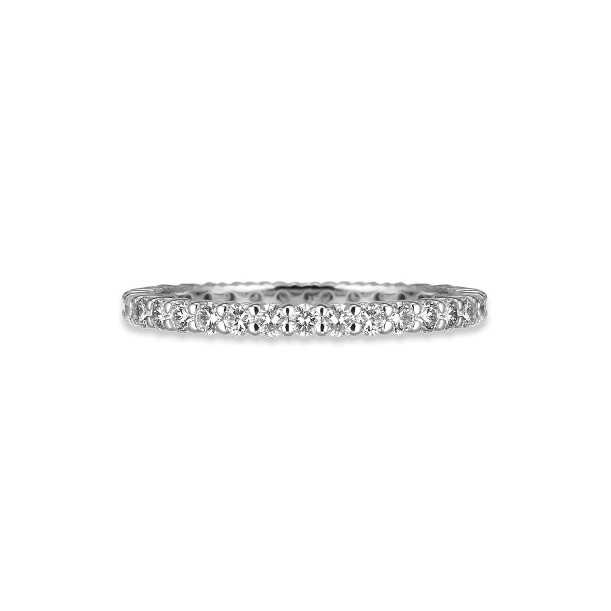 도로시(DOROCY) 14k 클래식 랩 다이아몬드 이터니티 반지(1.8mm)