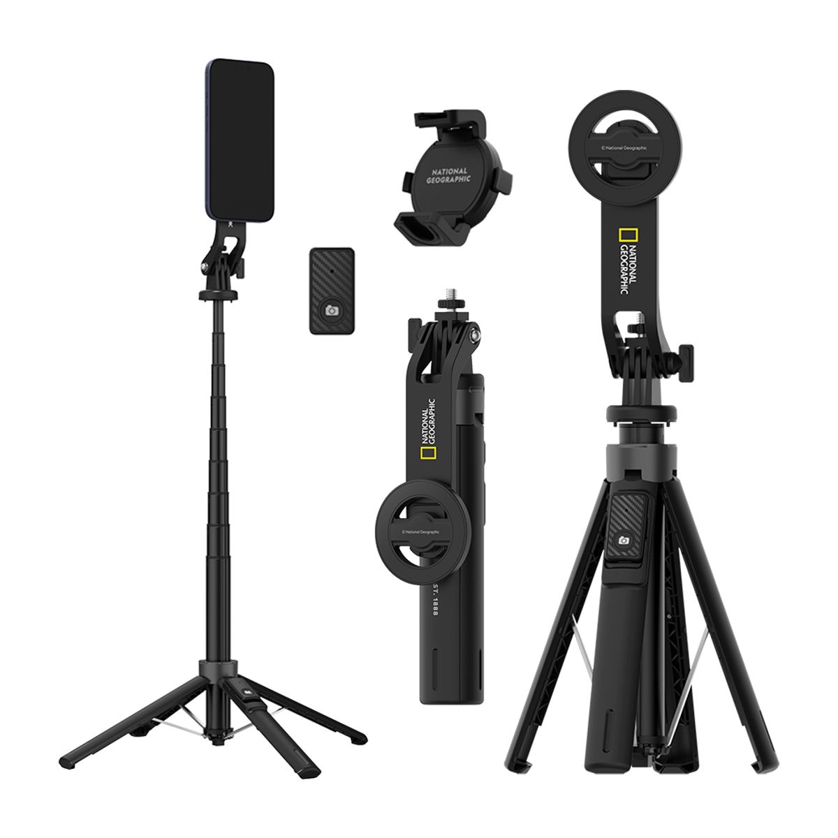 내셔널지오그래픽 모바일(NATIONAL GEOGRAPHIC MOBILE) 맥세이프 셀피스틱 삼각대(135cm)