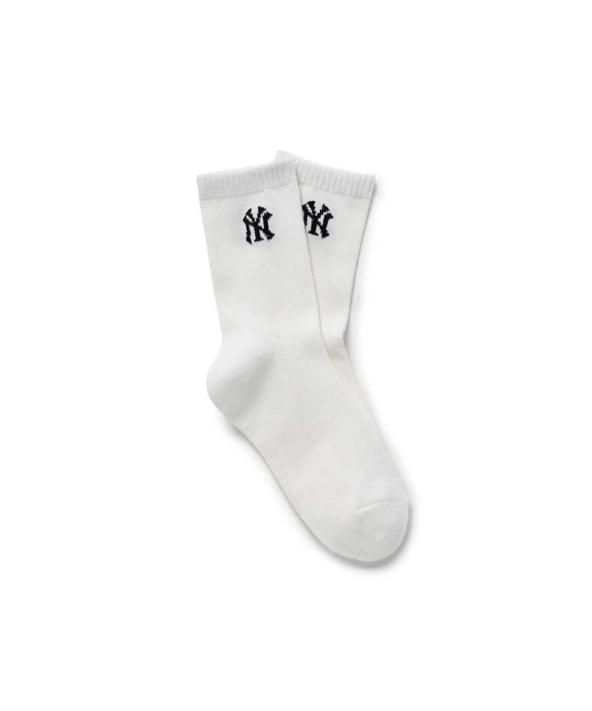 엠엘비 키즈(MLB KIDS) 베이직 단목 양말 NY (Ivory)