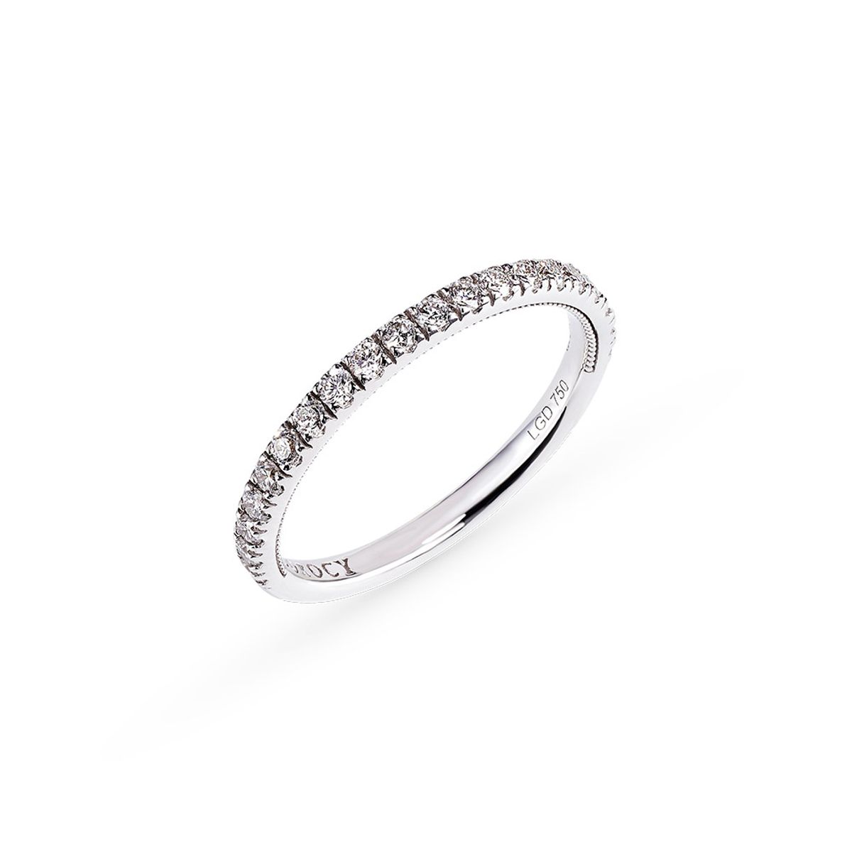 도로시(DOROCY) 14k 첼시 랩 다이아몬드 하프 이터니티 반지(1.6mm)