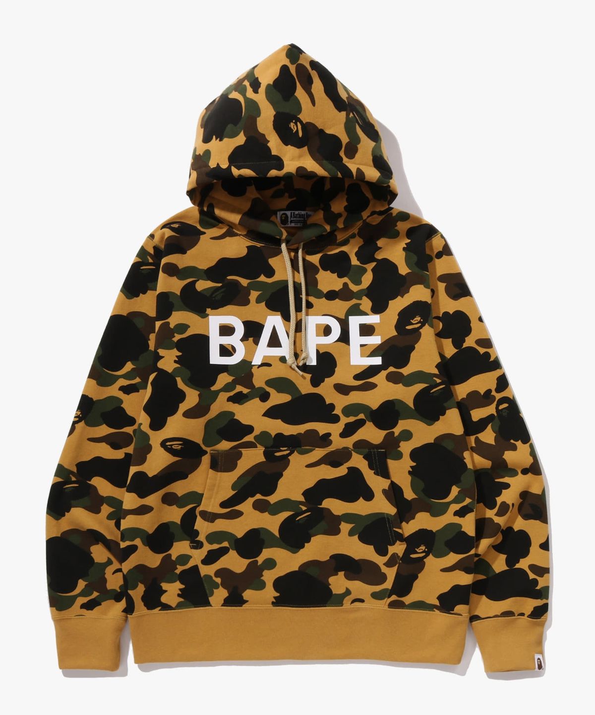 베이프(BAPE) 퍼스트 카모 베이프 풀오버 후드(M) YELLOW