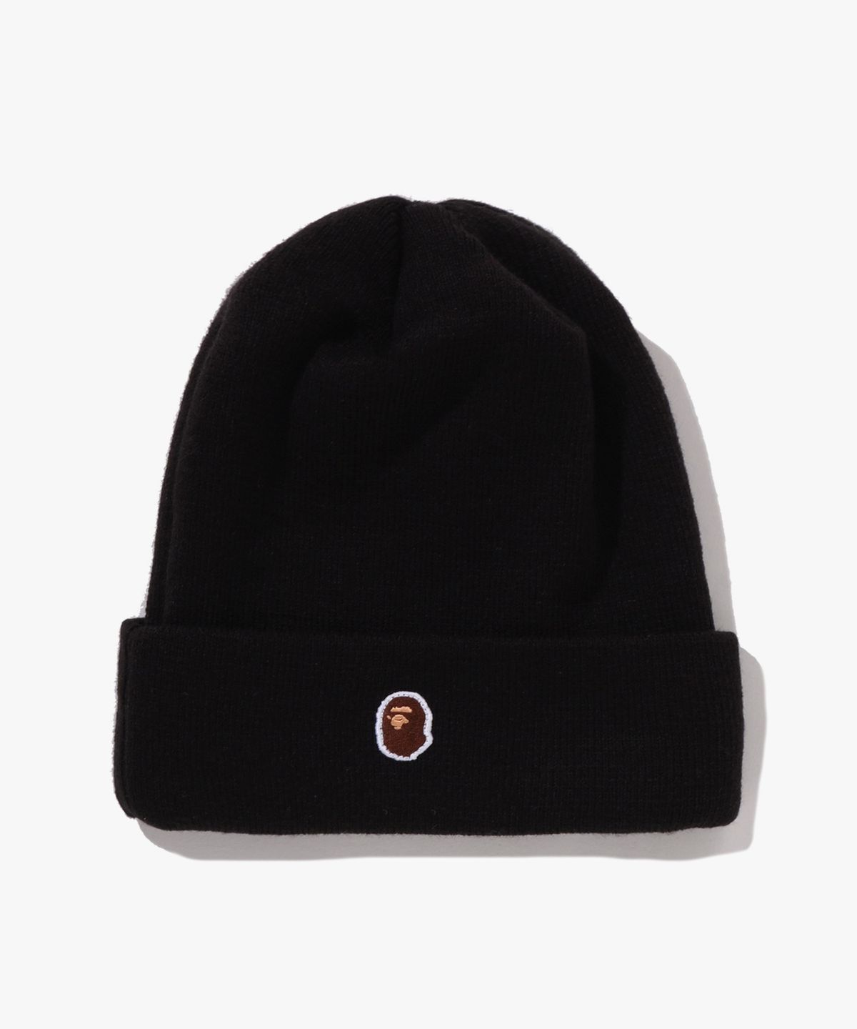 베이프(BAPE) 에이프 헤드 원 포인트 뉴 에라 니트 캡 BLACK