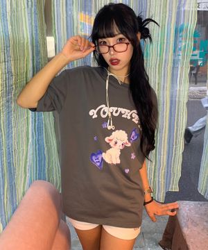 [송이송이 PICK] BABO BABY GRAPHIC T-SHIRT_CHARCOAL