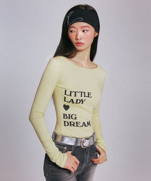 [송이송이 PICK] TYPOGRAPHY LONG SLEEVE_YELLOW