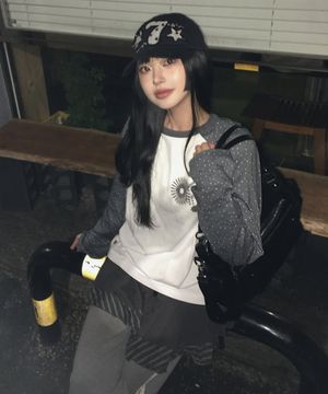 STAR RAGLAN LONG SLEEVE_BLACK