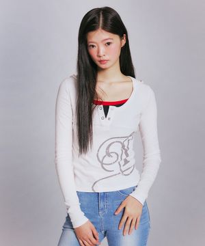 [송이송이 PICK] GRAPHIC HOODIE LONG SLEEVE_WHITE