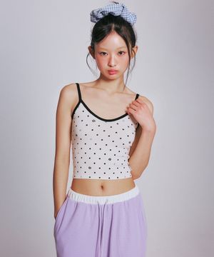 [송이송이 PICK] ROSE DOT KNIT SLEEVELESS_IVORY