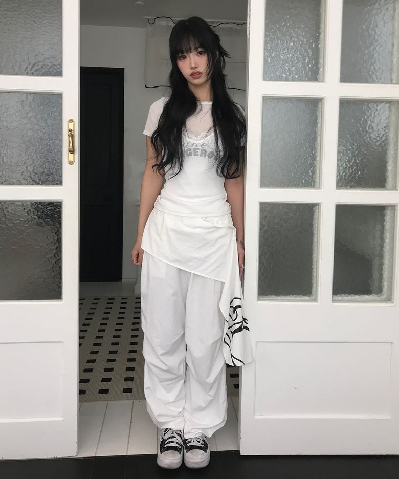 PARACHUTE LAYERED PANTS_WHITE