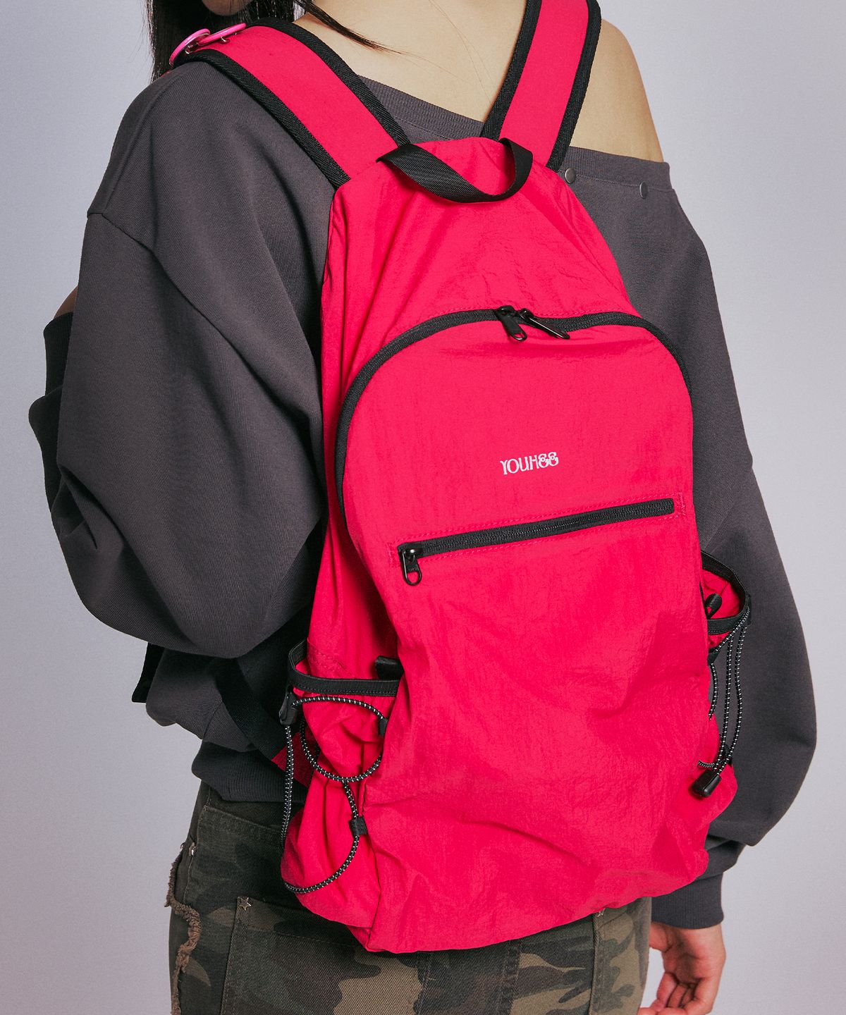 유희(YOUHEE) LIGHT WEIGHT BACKPACK_PINK