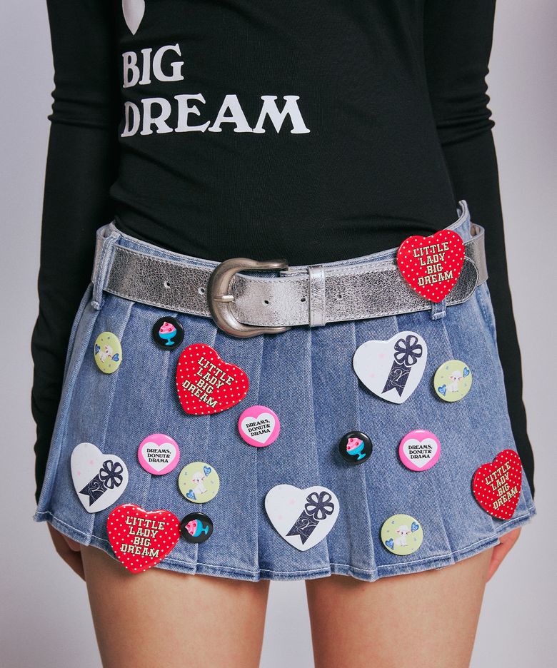 SWEET GRAPHIC PIN BADGE SET_MULTI