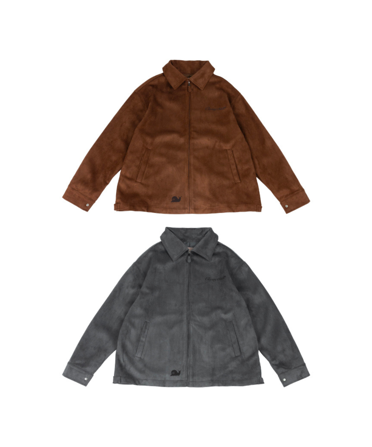 클래씨클럽(CLASSY CLUB) 모노 스웨이드 자켓 (2 color)