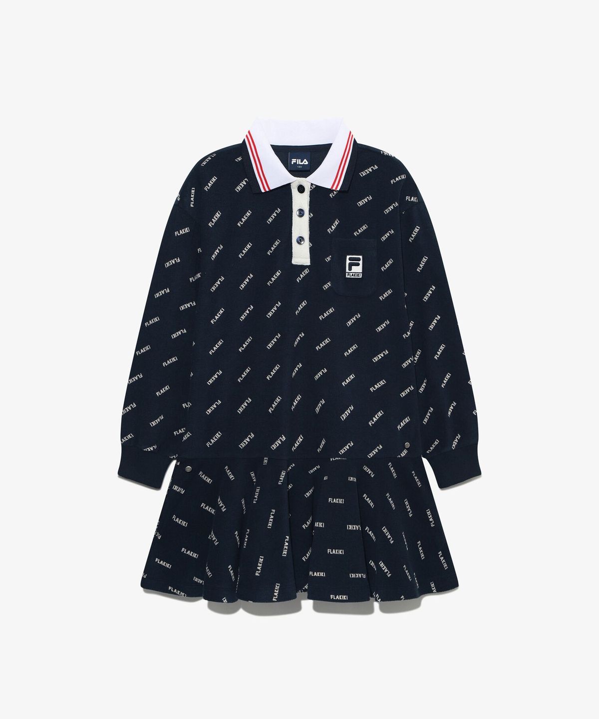 휠라 키즈(FILA KIDS) [휠라키즈X플라키키]카라 테리 원피스