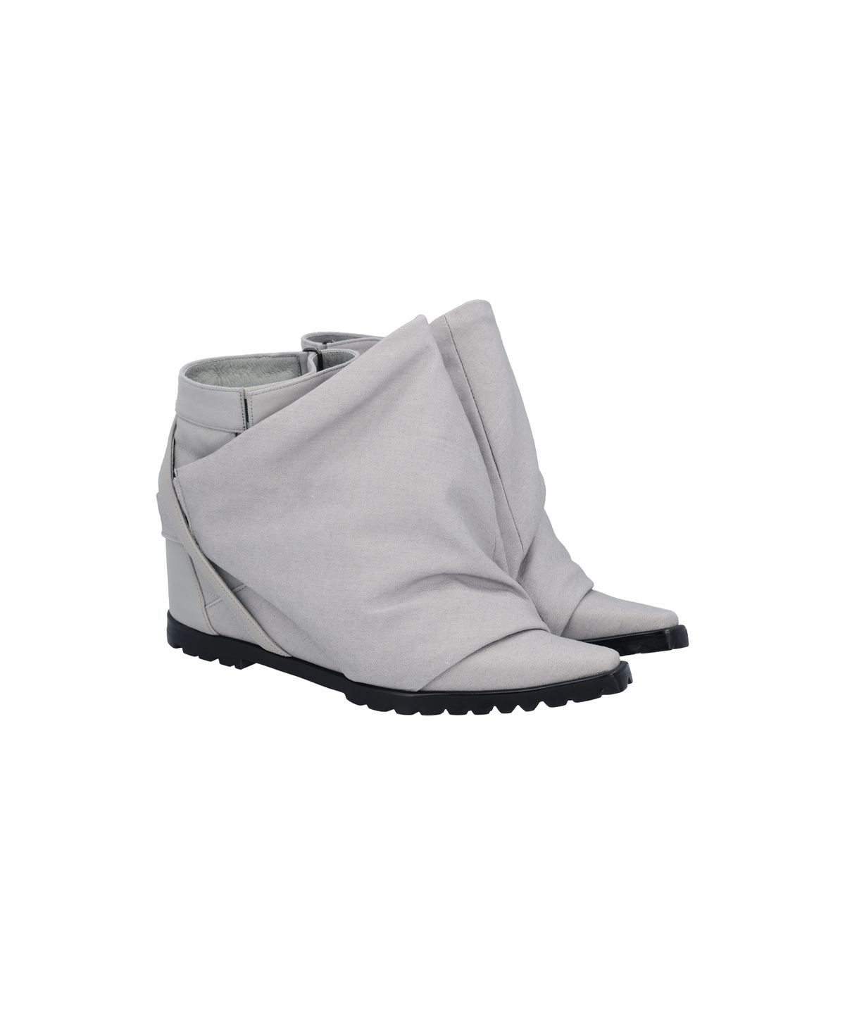 포트리스(4TRESS) PADDED-COVERED WEDGE HEELS 01 ASH GRAY