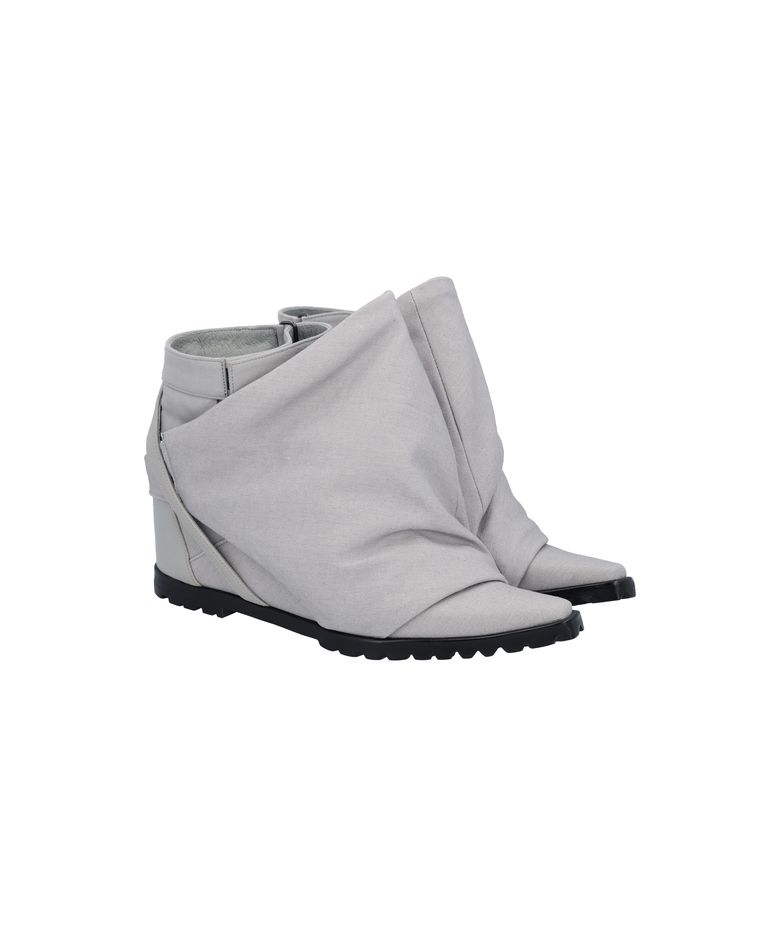 PADDED-COVERED WEDGE HEELS 01 ASH GRAY