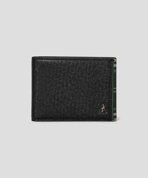 빈폴헤릿_패치 미니지갑  블랙