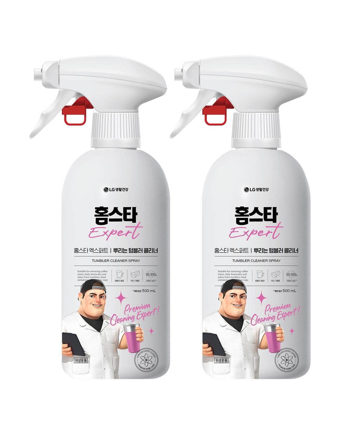 홈스타(HOMESTAR) 엑스퍼트 뿌리는 텀블러 클리너 주방세제 프레쉬애플향 500ml x 2개