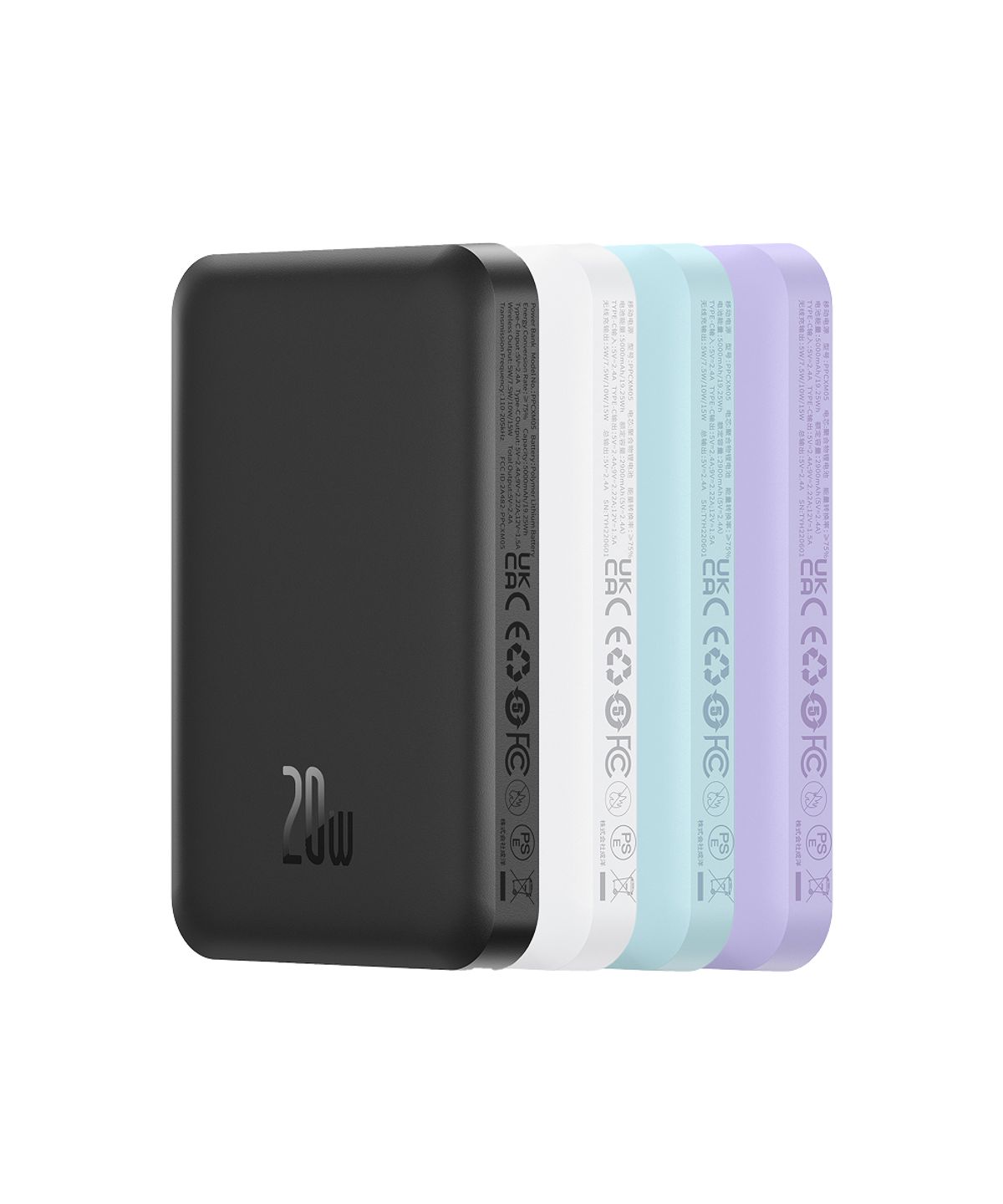 베이스어스(BASEUS) 맥세이프 보조배터리 무선 휴대용 휴대폰 고속 충전 20W 5000mAh