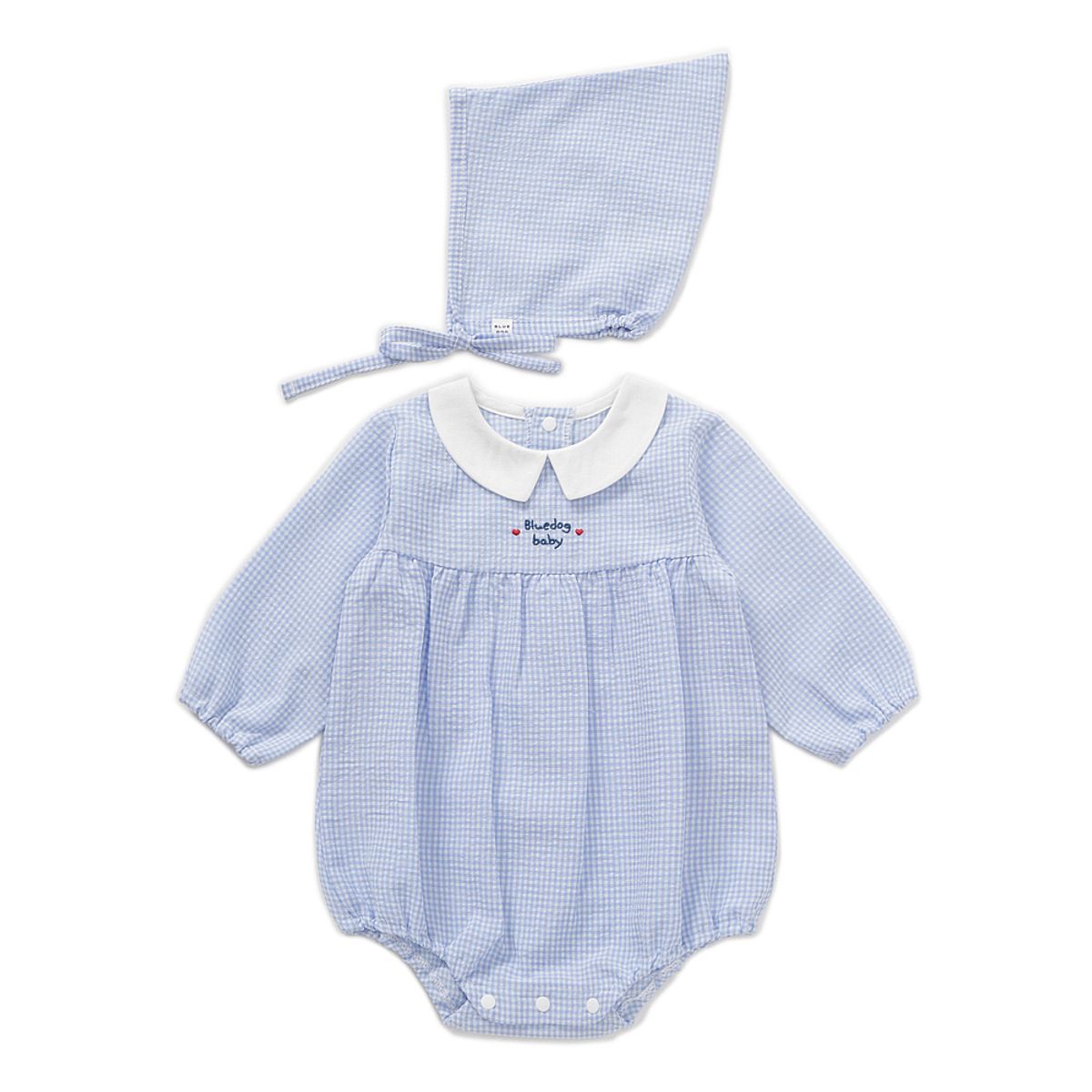 블루독 베이비(BLUEDOGBABY) 큐티체크세트바디수트A (46170-040-11)